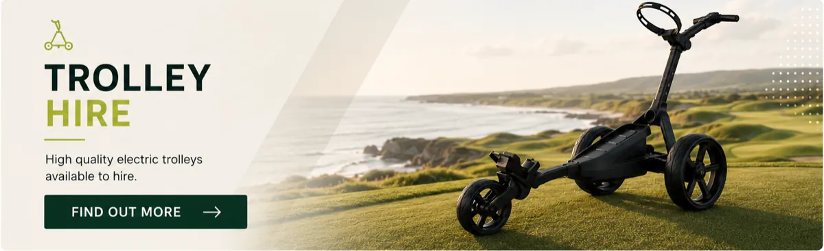 Electric golf trolleys available to hire from Ringwood